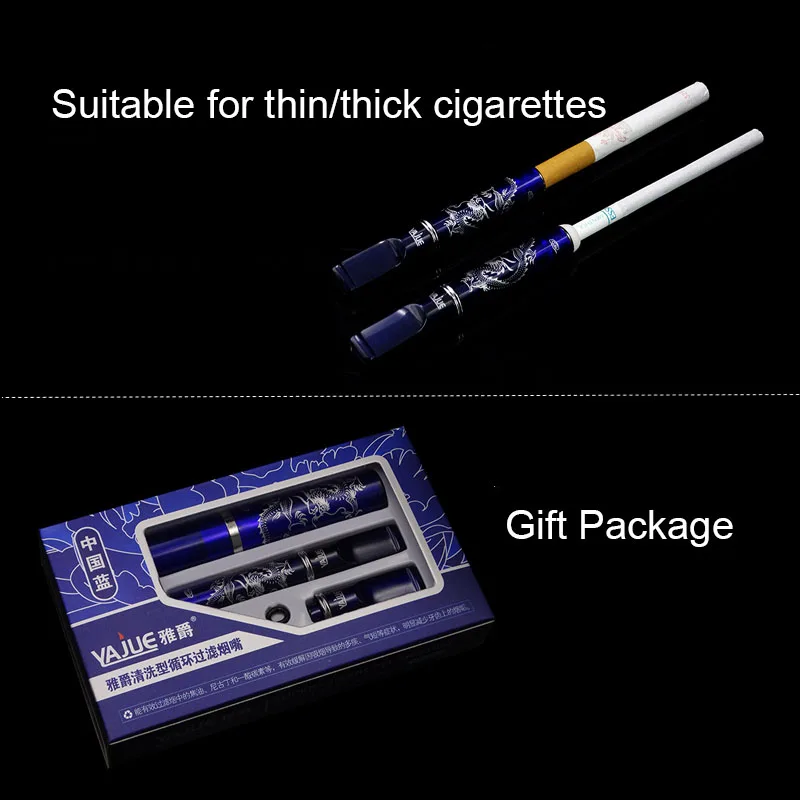 Новый Классический держатель синего циркуляционного фильтра для сигарет модный