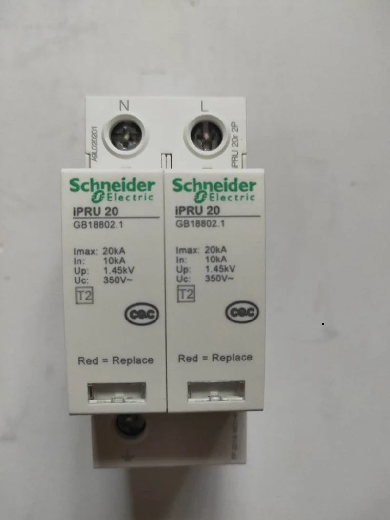 

Schneider electric Pluggable Surge Protector iPRU 2P 10KA 20KA 40KA 65KA 80KA 100KA 120KA TYPE II