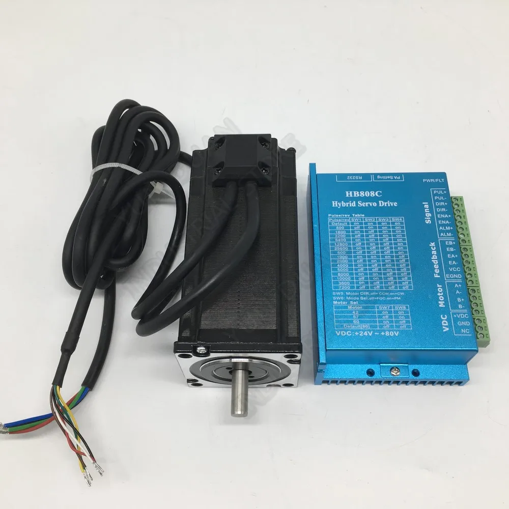 Комплект гибридных кабелей шагового двигателя Nema23 с замкнутым контуром 7 шт.