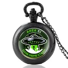UFO Dank Meme Stash Region 51 узор винтажные кварцевые карманные часы для мужчин и женщин кулон ожерелье часы
