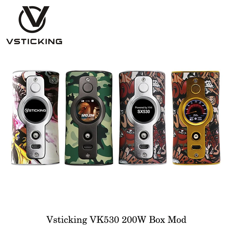 Электронная сигарета Vsticking VK530 200 Вт бокс мод чип YiHi SX530 с двойной батареей 18650