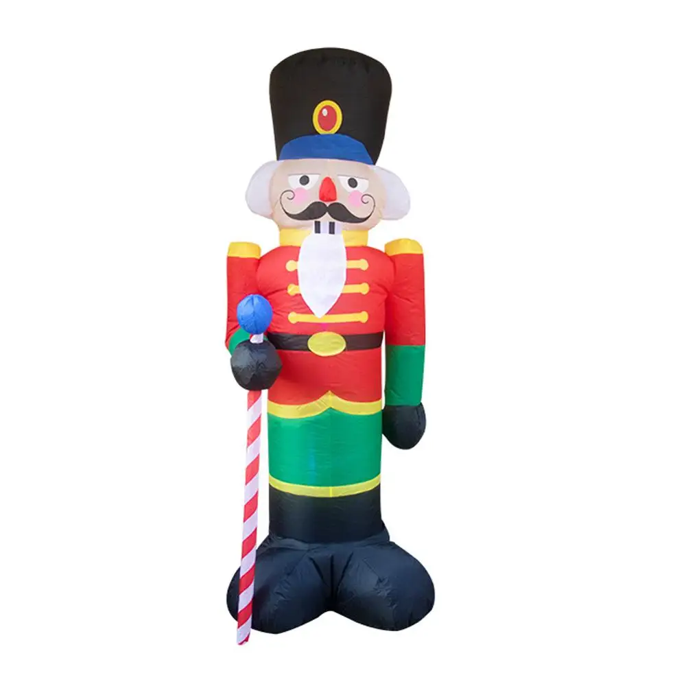 Надувной Санта Клаус солдат украшение рождественское домашнее уличное Надувная