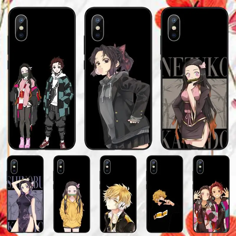 

Anime Demon Slayer Phone Case for iPhone 11 12 mini pro XS MAX 8 7 6 6S Plus X 5S SE 2020 XR
