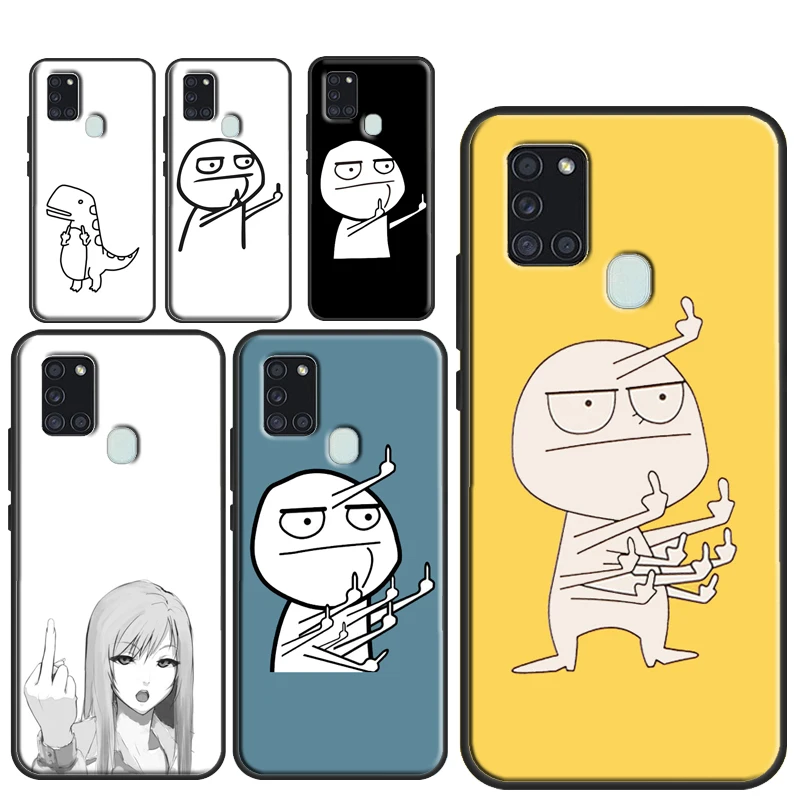 Забавный чехол на средний палец для Samsung A52 A72 A32 A12 A21S A20e A10 A20 A30 A40 A50 A70 A11 A31 A41 A51 A71 |