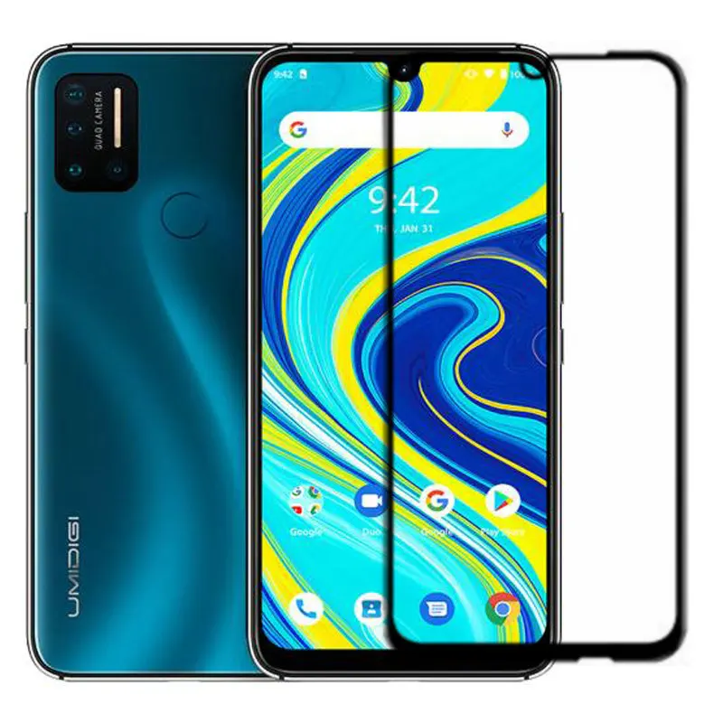 Для Umidigi A7 Pro Полное закаленное стекло для покрытие защита экрана Защитная пленка
