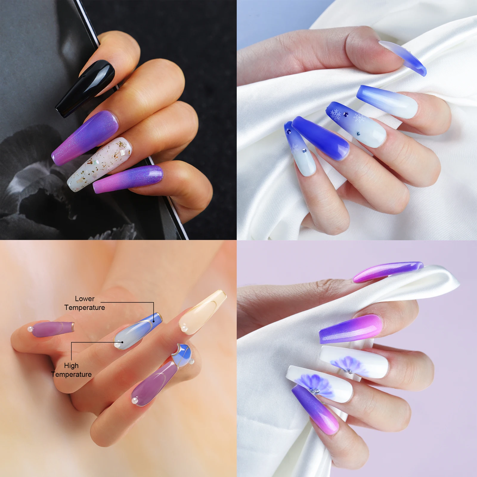 COSCELIA 8 мл Термокружка изменение УФ гель для ногтей замочить от и светодиодный