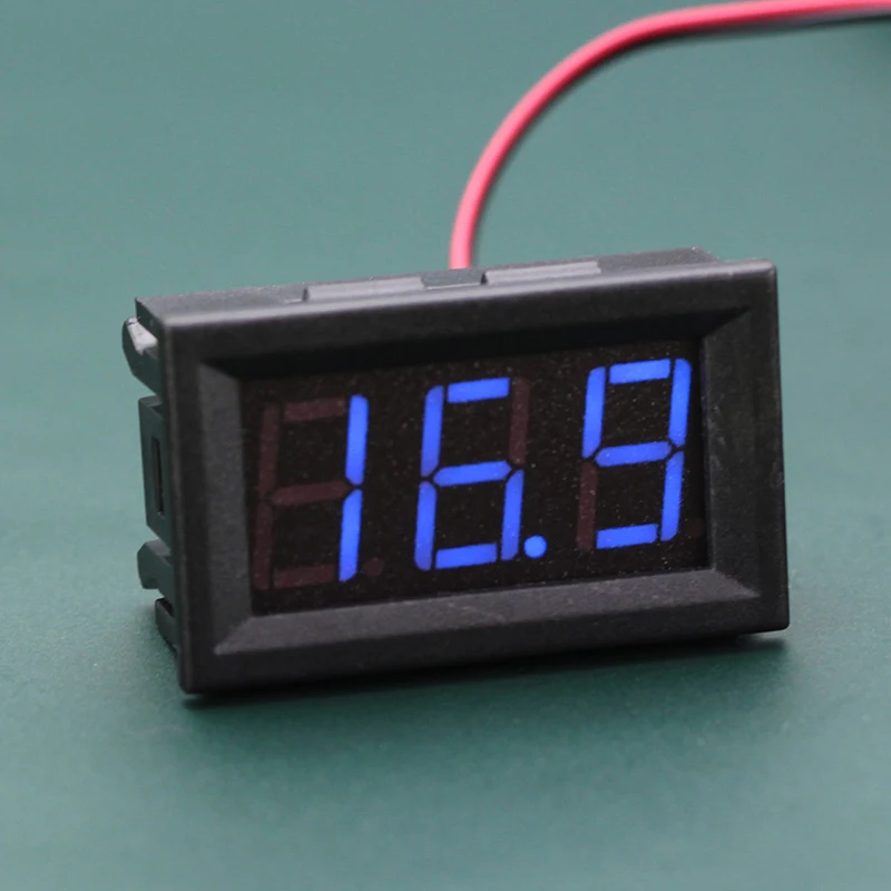 DC 5-120V светодиодный провод 3 Цифровой дисплей Вольтметр вольтметр Панель