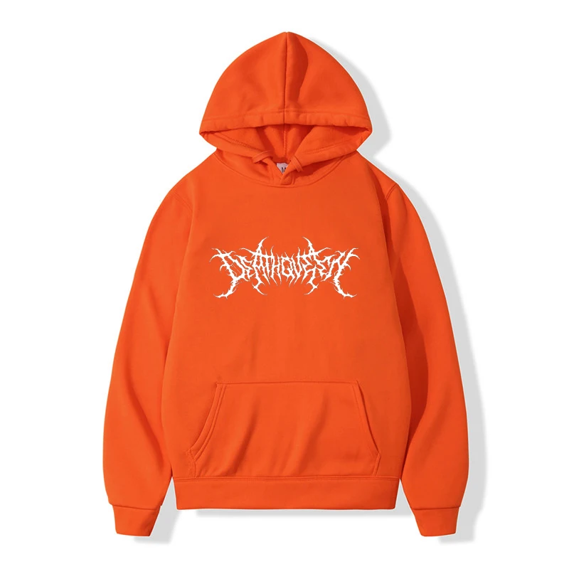 

Harajuku Sweatshirts Men Warm Gothic Streetwear Punk Women Hoody Horror Fashionable Casual Unisex Simple Letter Printing