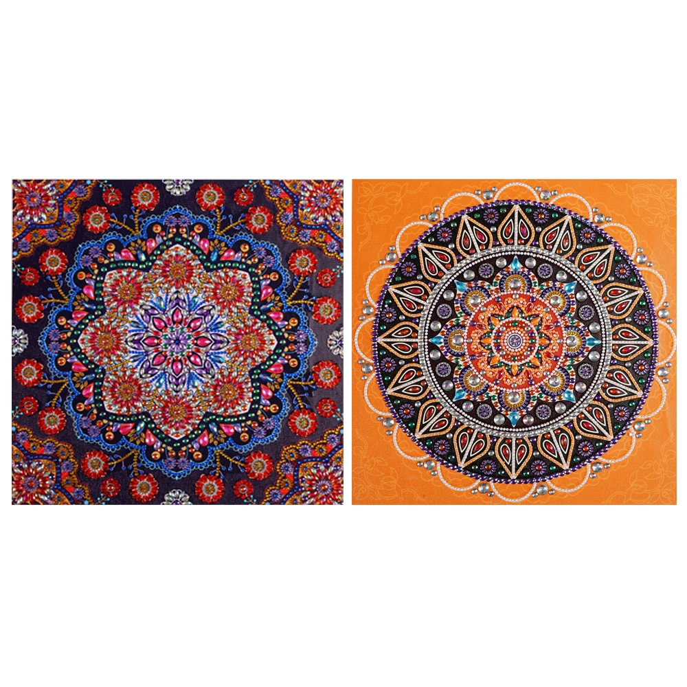 

5D DIY Искусство алмазная живопись растения Цветочный узор в виде мандалы Алмазная мозаика полная Алмазная вышивка крестом, украшение для дом...