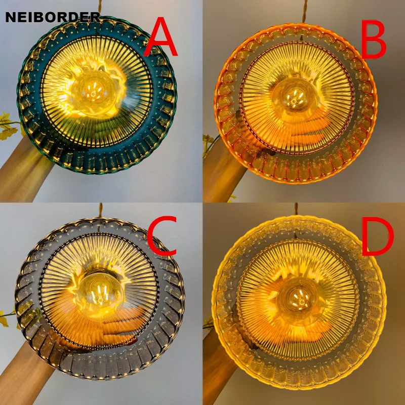 

Simple Indoor Pendant Lights Glass Luminaria Decoration Modern Brass With Switch Led Bulb Hanging Lamp for Bedroom Kitchen