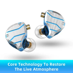 qkz zxn noise cancelling earphones hifi bass earbuds in ear monitor metal headset smartphone headphone in ear with microphone free global shipping