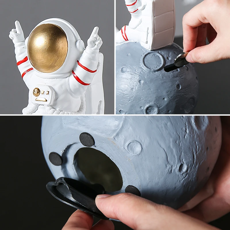 Аксессуары для украшения дома Современные гостиной астронавт миниатюрные фигурки креативный Копилка