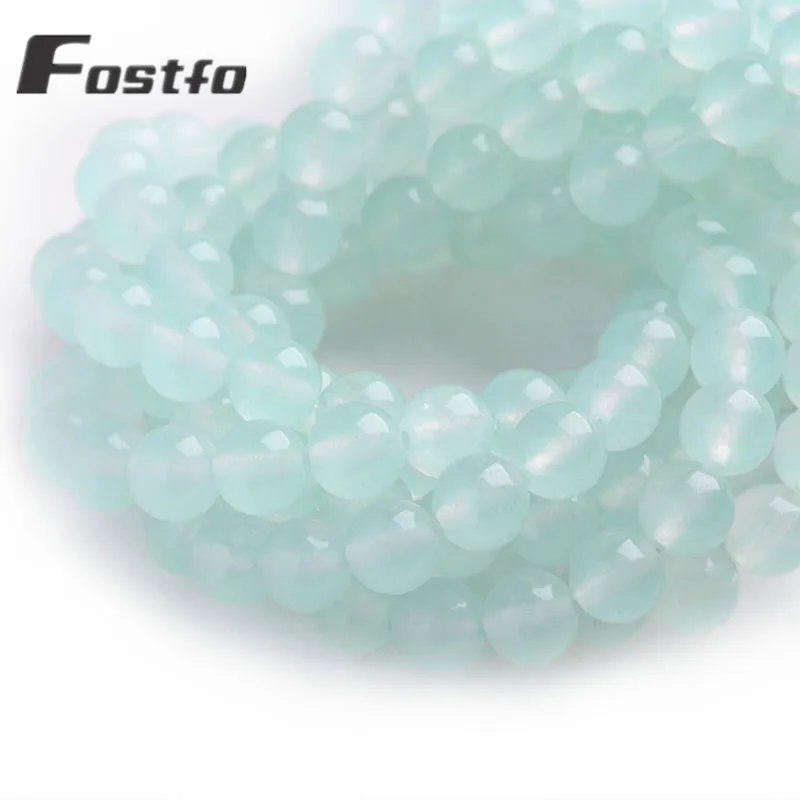 

Natural Stone Sky Blue Chalcedony Beads For Jewelry Making DIY Bracelets Necklace Accessories 15" Strands 4/6/8/10/12mm