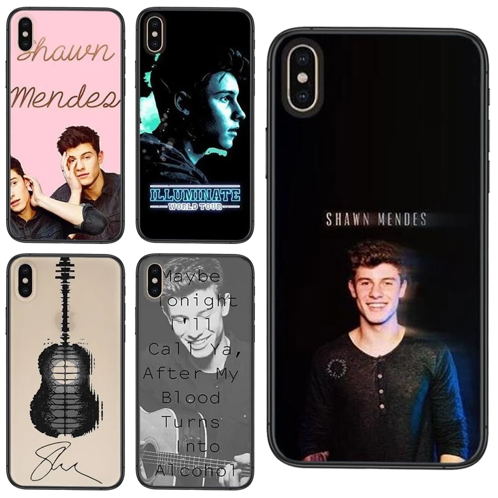 Милый черный чехол shawn mendes, Модный чехол для Apple iPhone 11 12 Pro Mini X XR XS MAX 5 5S 5C SE 6 6S 7 8 Plus Новинка