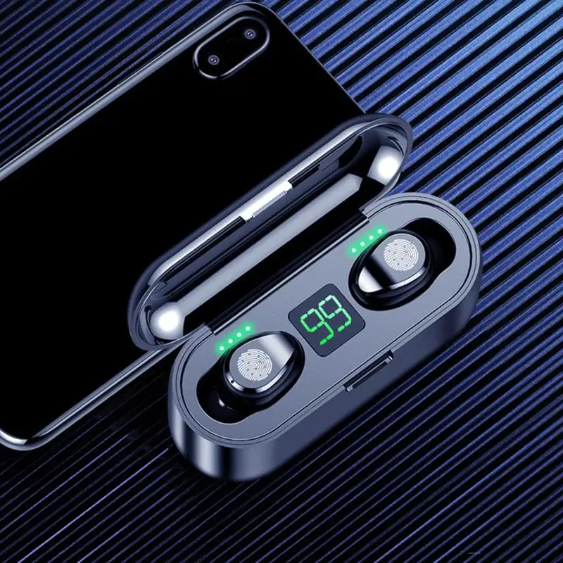 

F9 Bluetooth Earphone Wireless Waterproof Bluetooth 5.0 Noise Reduction