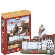 Romania Bran Castle Learning 3D Paper DIY Jigsaw Puzzle Model Educational Toy Kits Children Boy Gift Toy