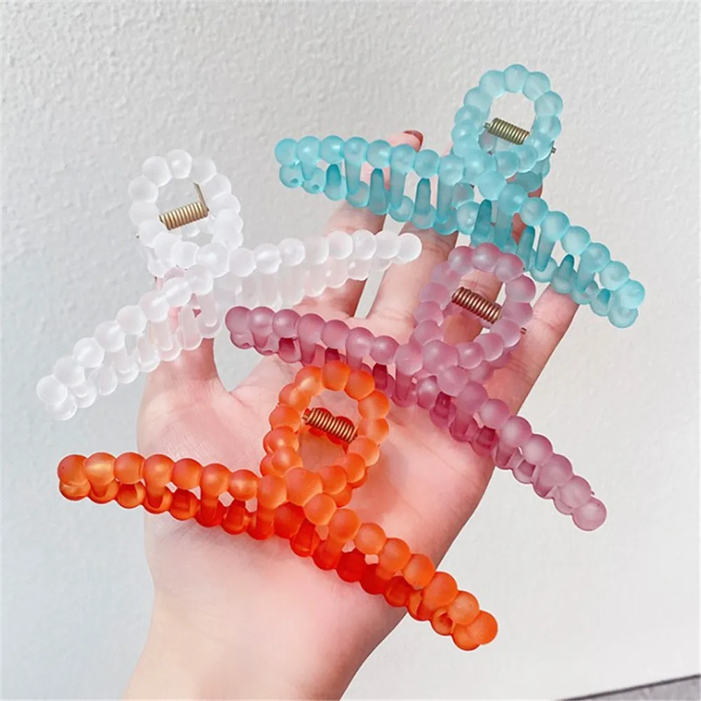 

11cm Matte Hair Claws Ladies Hair Crab Hairpins Hairgrip Women Barrettes Clips Headwear Ponytail Holder Styling Hair Accessories