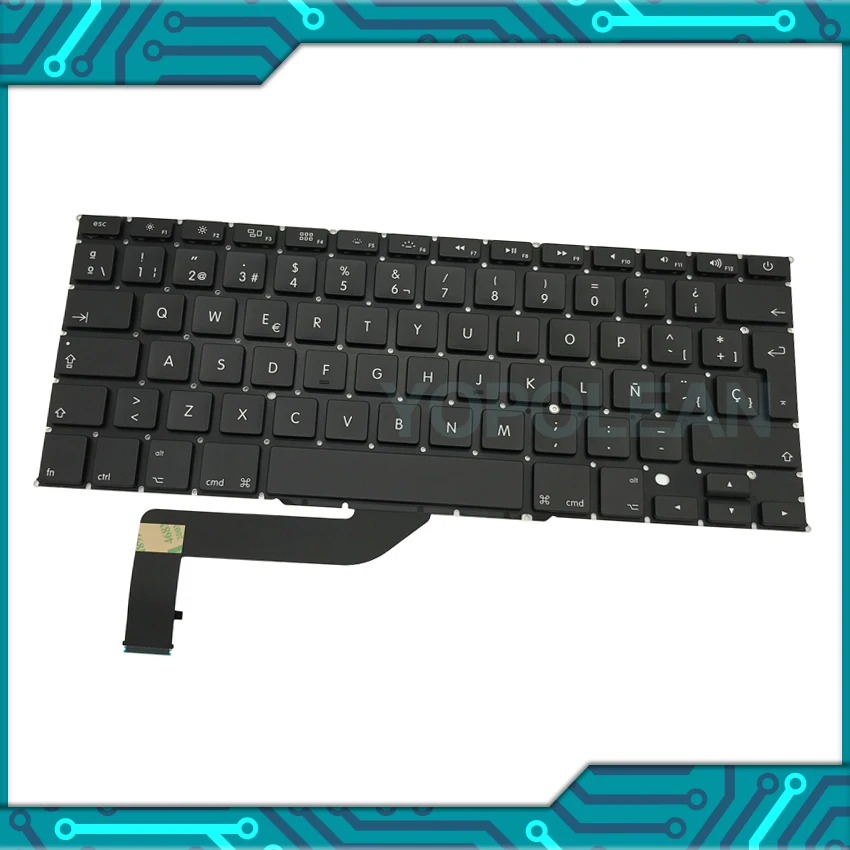 5 шт./лот новая A1398 испанская клавиатура для MacBook Pro Retina 15 дюймов 2012 2013 2014 2015
