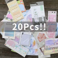 20pcspack cute memo pad sticker kawaii n times paper sticky decal sticky notes diary planner scrapbooking diy bookmark notepad