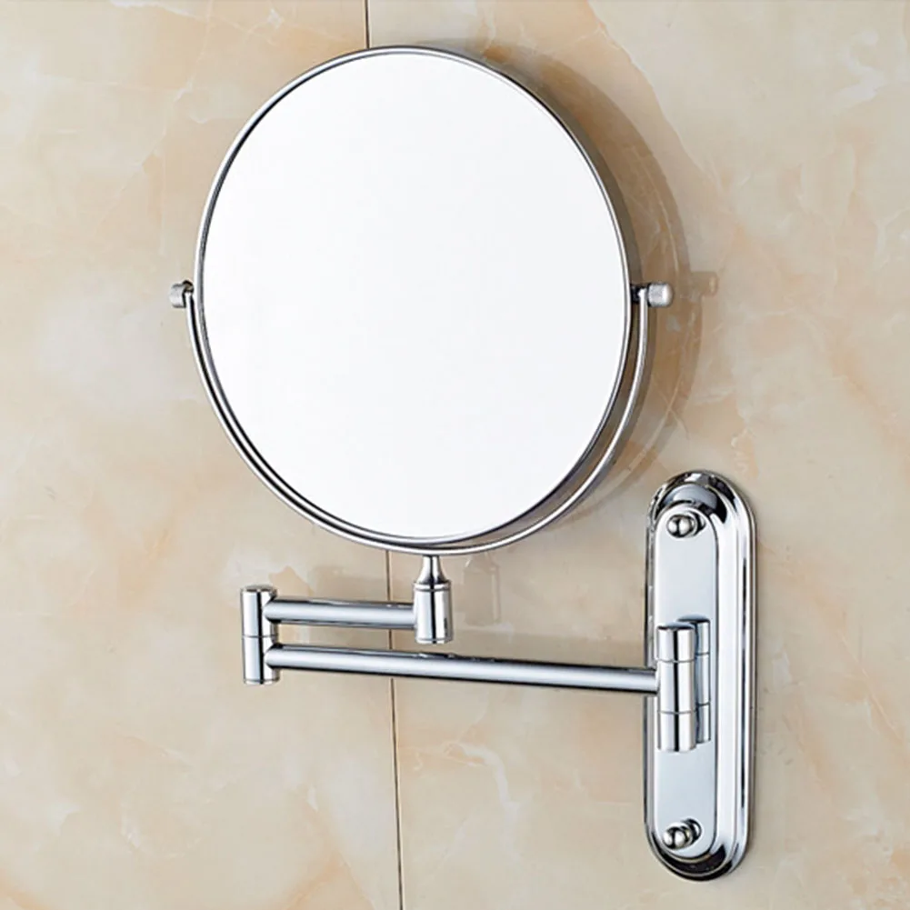 

Rotatable Bathroom 10X Magnifying Round Folding Shaving Makeup Mirror Home Clear Double Sided Decorative Wall Mount Easy Install