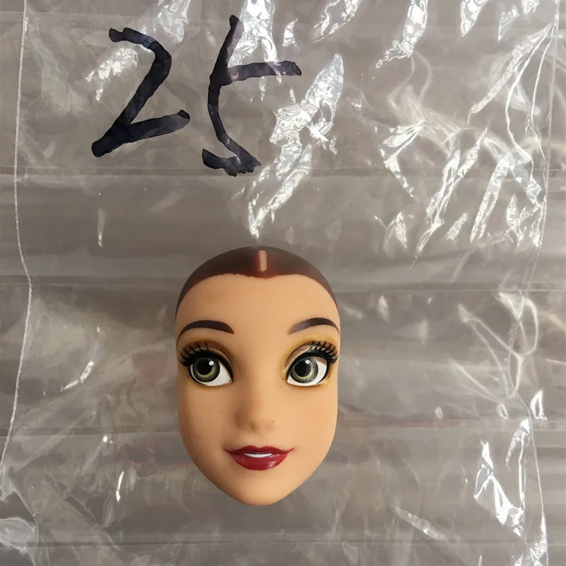 Оригинальные качественные лысые головы Белль Эльза принцесса милые улыбки