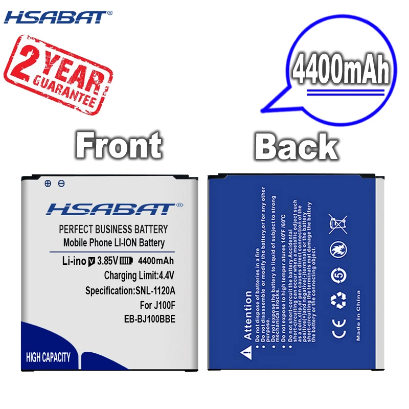Новые поступления [HSABAT] 4400 мА/ч EB BJ100BBE батарея для Samsung Galaxy J1 2015 J100 J100F J100H J100FN J100M