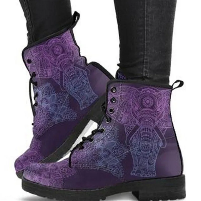 

Autumn and winter ladies women's high-top lace-up casual shoes walking sports short boots large size motorcycle women's boots