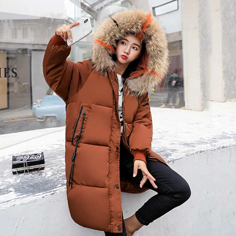 

Fur Parkas Women Down Jacket New Tide Winter Jacket Women Thick Snow Wear Winter Coat Lady Clothing Female Jackets