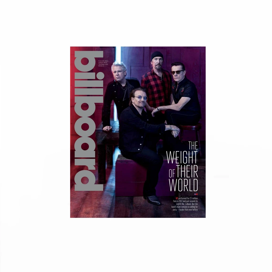 Печать на холсте Адам Клейтон Боно Эдж