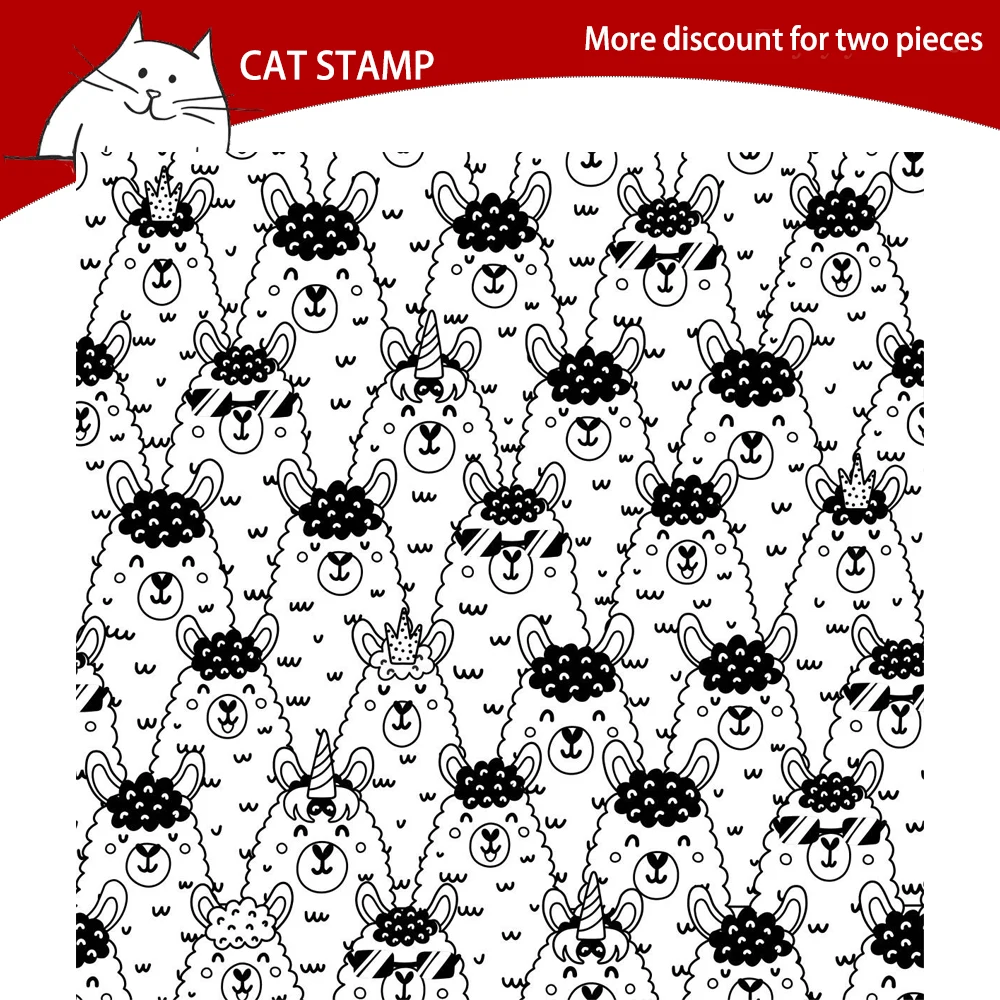 Крутые прозрачные марки из альпаки для скрапбукинга фотоальбом силиконовый