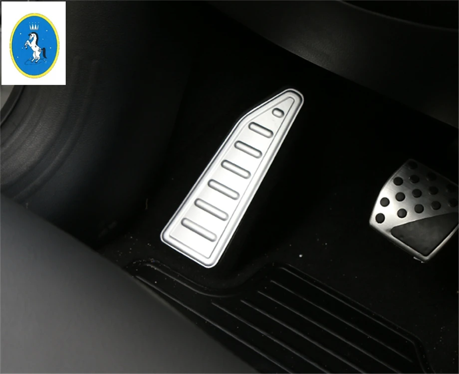 Yimaautotrim авто аксессуар для левой ноги Подножка педаль декоративная панель крышка комплект для Jeep Renegade- серебристый красный