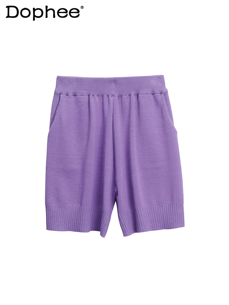 

Спортивные шорты 2021 летние женские свободные новые шорты в Корейском стиле повседневные пиратские шорты универсальные трикотажные шорты д...