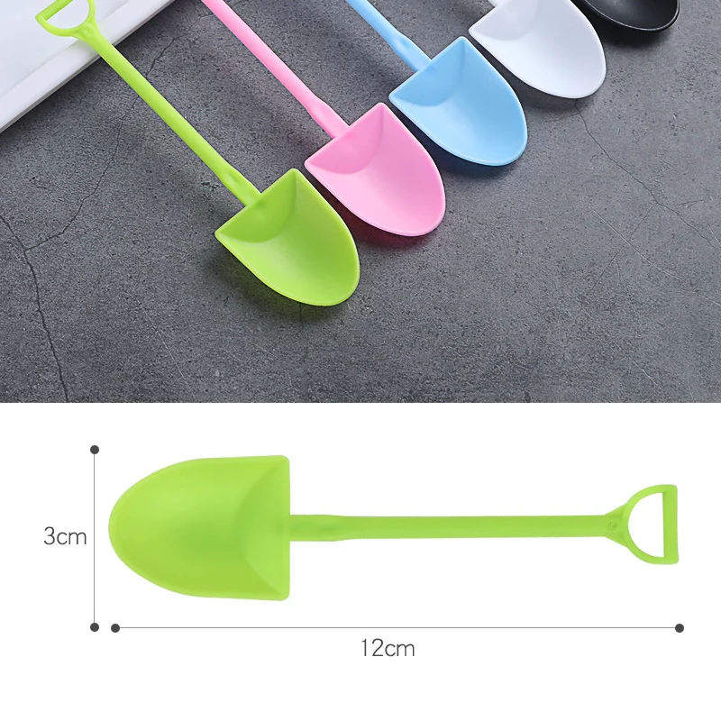 Ложка одноразовая пластиковая для мороженого 100 шт. | Дом и сад