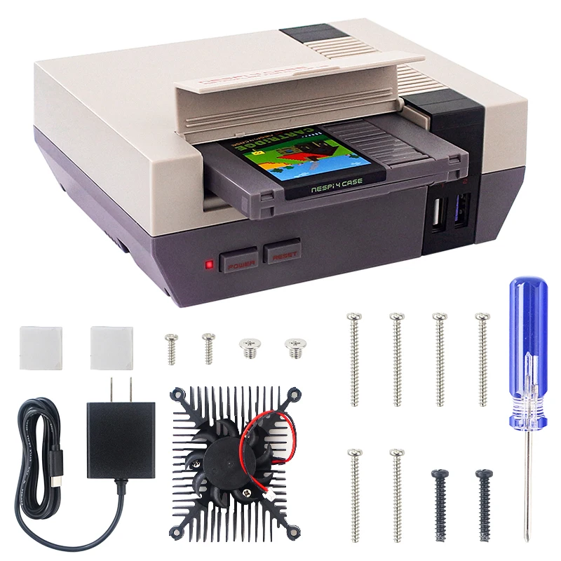 Retroflag Nespi 4 Case Raspberry Pi with SSD + Card 4K HD Video Cable Gamepads NESPi4 CASE for Model B | Компьютеры и офис