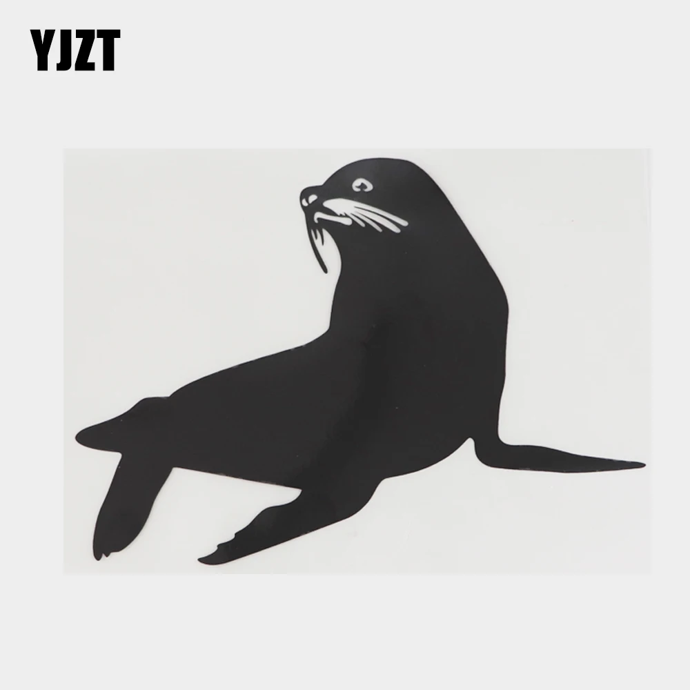 

YJZT 15,5 см × 11,1 см забавные виниловые наклейки с морскими львами и животными, автомобильные наклейки 18A-0077