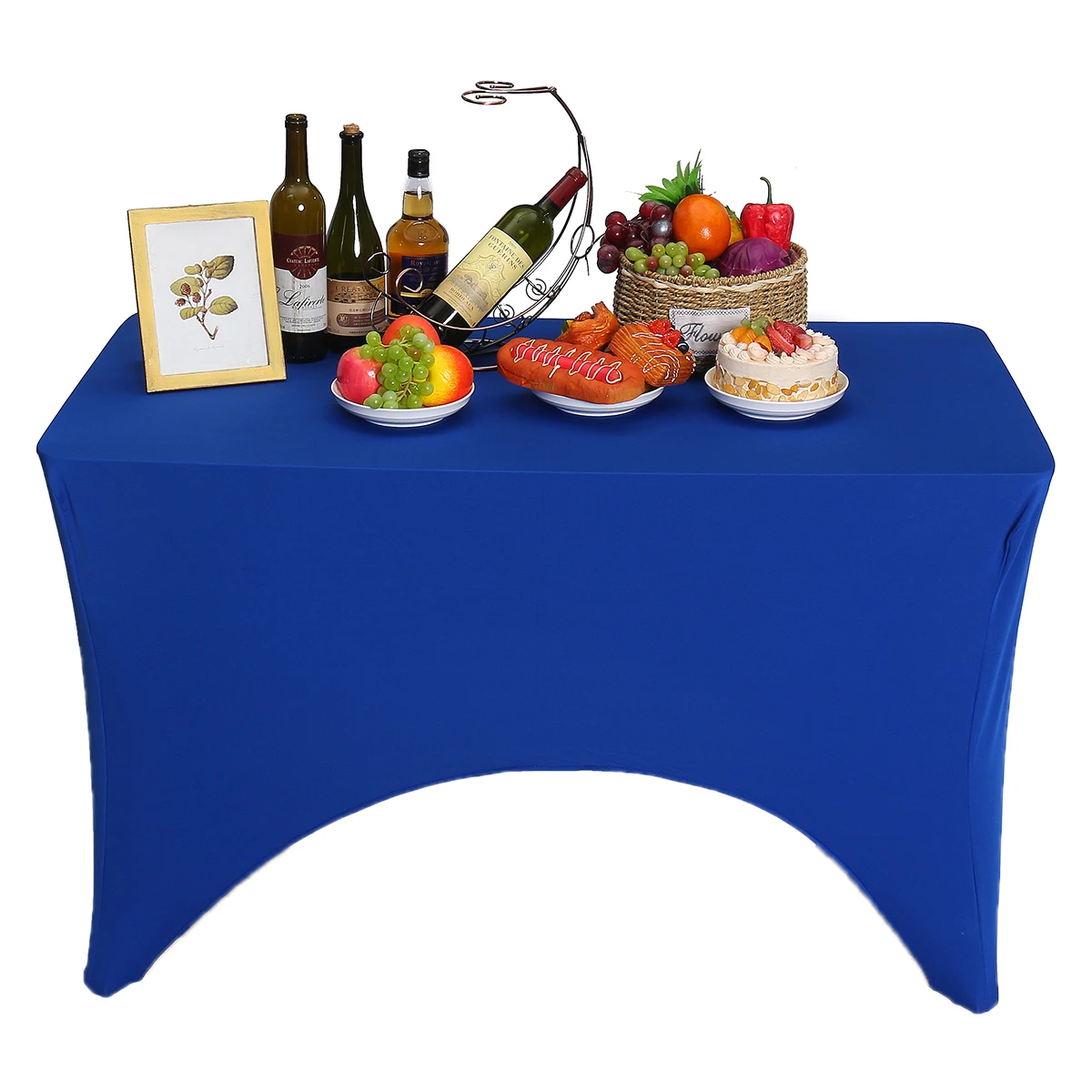 Скатерть прямоугольная Свадебная длинная планка эластичный растягивающийся