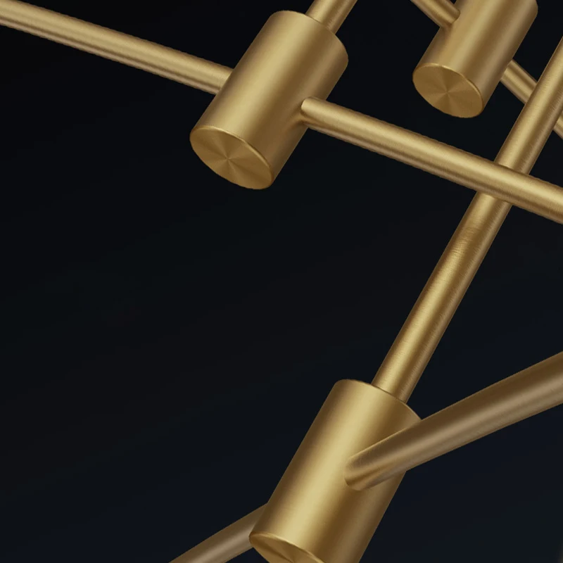 

Modern Copper Chandelier Led Glass Balls for Living Room Bedroom Nordic Pendant Lamp Decoration Home Indoor Light Fixture