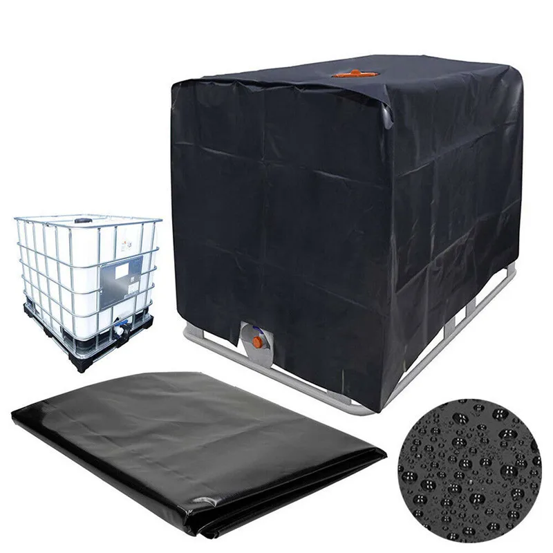 

All-Purpose Dust Covers Outdoor Water Tank Protective Cover 1000 Liters IBC Container Waterproof Dustproof Cover Sunscreen