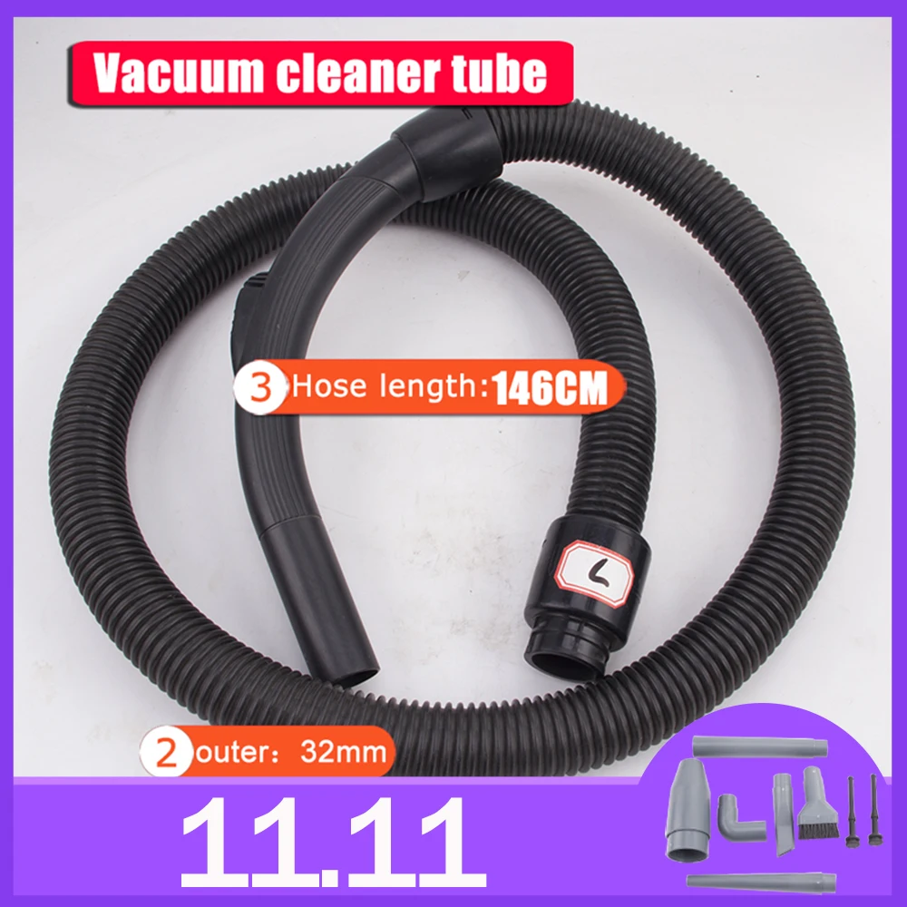 

universal vacuum cleaner soft suction hose Midea central vacuum cleaner pipe tube 146CM
