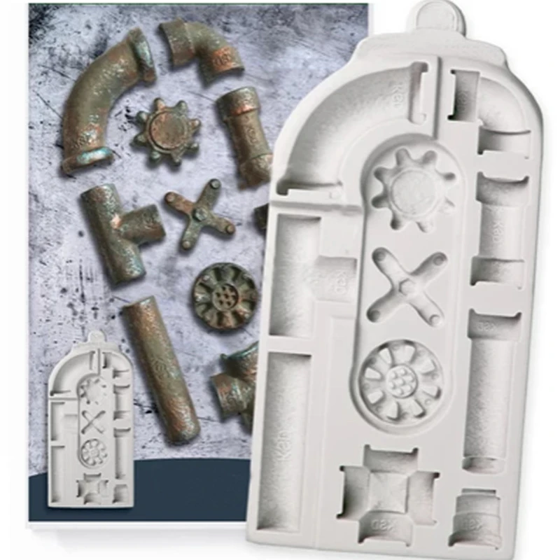 Ржавые трубки силиконовые формы для помадки инструменты украшения торта мастики