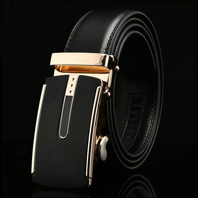 

NEW Men's Belt Automatic Leather Width 3.5CM Length Designer High Quality Fashion Strap Male Corset Men Belts Luxury Brand