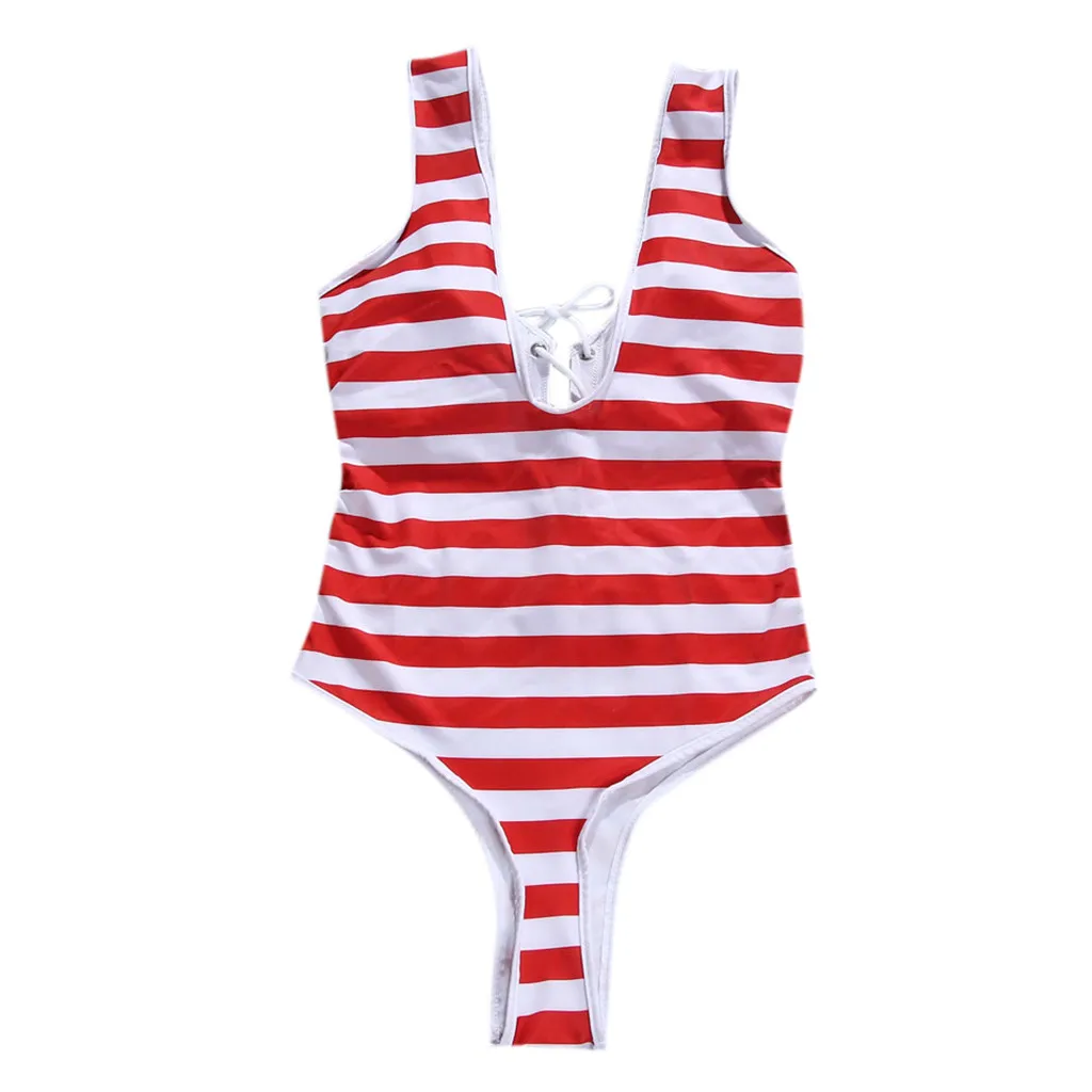 

Women American Flag Loose 4th-Of-July One Piece Beach Swimwear Sexy Push Up Monokini Bikini Swim Bathing Suit