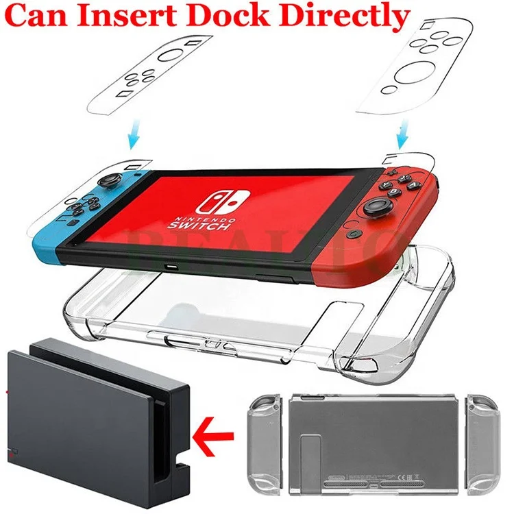 

Protective Clear TPU Soft Case Cover Shell For Nintendo Switch Console Joy Con