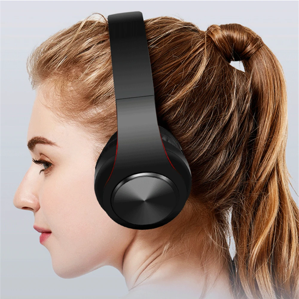 Беспроводная Bluetooth-гарнитура KEBIDU портативные складные стереонаушники mp3-плеер