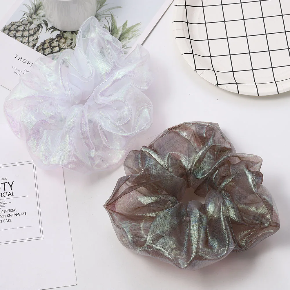 Резинки для волос корейские эластичные однотонные бархатные резинки женские