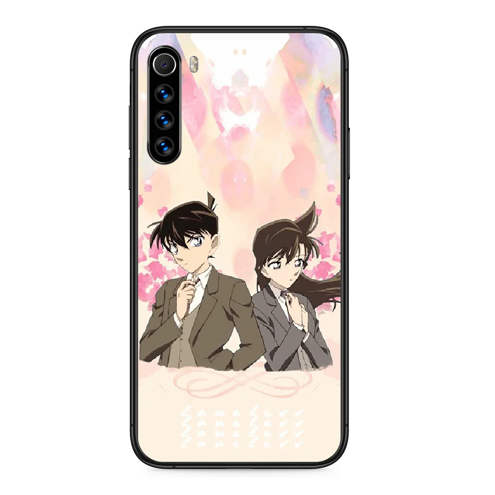 Чехол для телефона Detective Conan Xiaomi Redmi Note 4A 4X 5 6 6A 7 7A 8 8A 4 5A 8T Plus Pro Черная задняя крышка