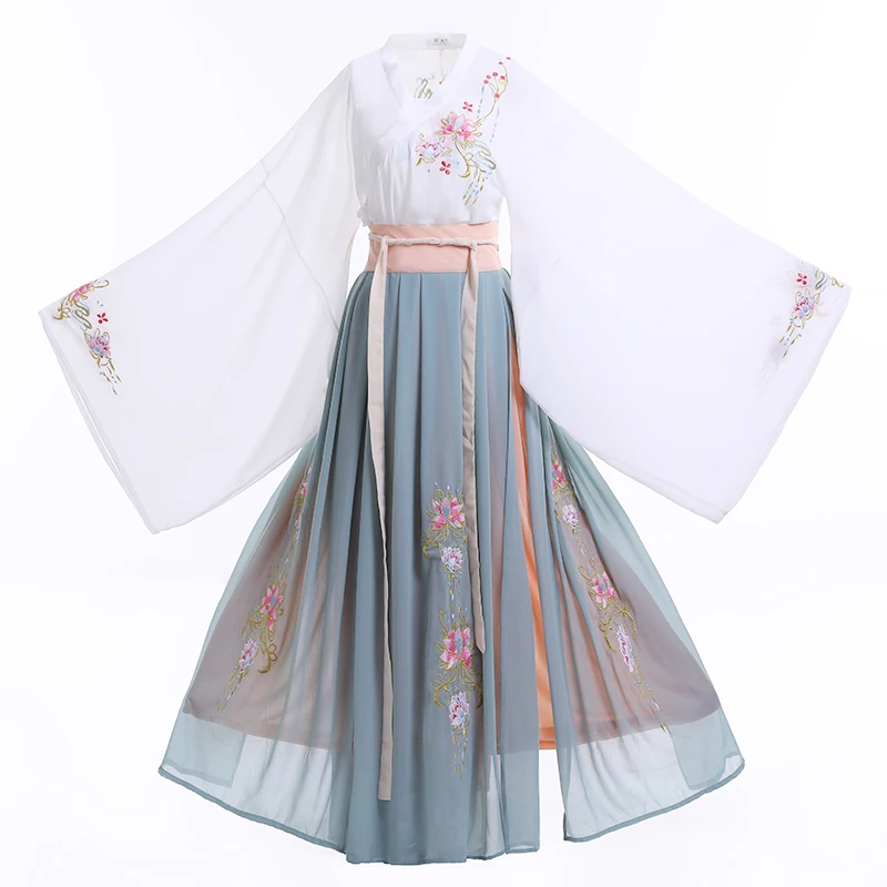 

Chinese Ancient Costume Women Hanfu Sets For Festival Outfit Ancient Dynastic Clothing Dance Costume Fairy Hanfu Women BL2030