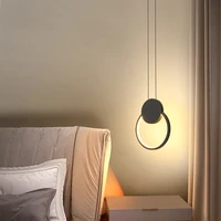 modern led chandelier light for bedroom bedside kitchen bar home deco chandelier fixtures blackwhite color lustres de techo