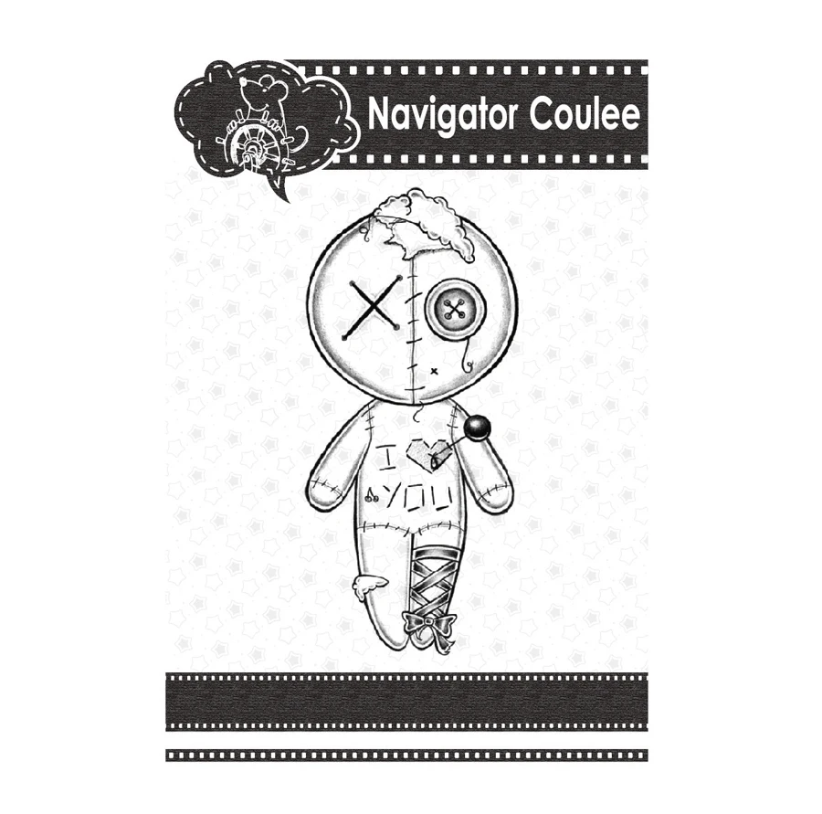 

2021 new type clown doll love metal cutting die photo album art cutting die for scrapbook die cutting die layered template