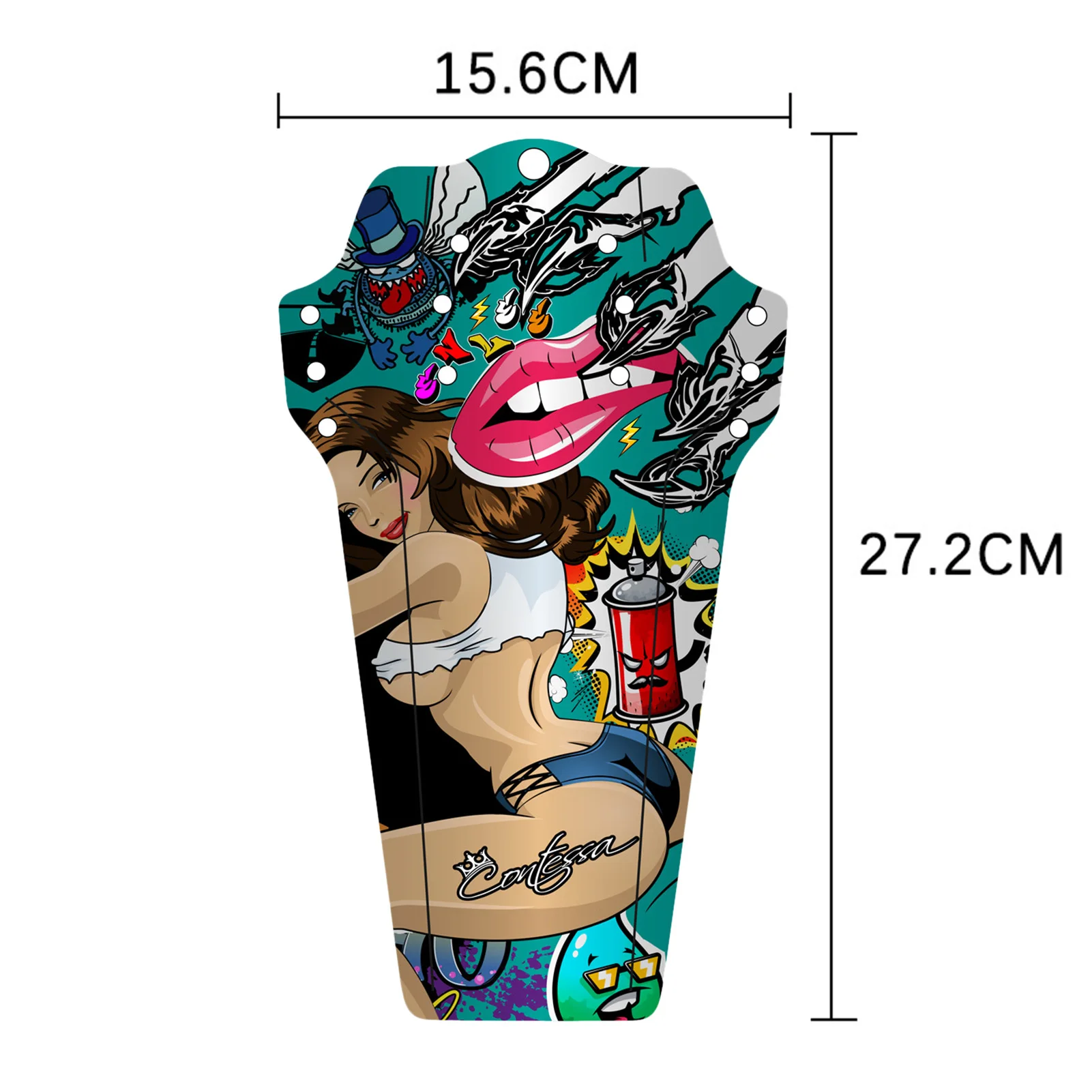 

Bicycle mudguard 3D carbon fiber 3K twill print mountain bike road bike saddle universal desilting tile bicycle mudguard #W